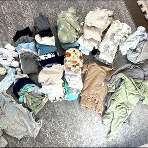 Organic Baby Clothes bundle 0-3m boy/neutral